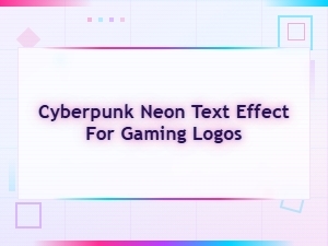 Cyberpunk Neon Text Effect for Gaming Logos